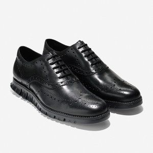 Cole Haan Zerogrand Black Wingtip Oxfords